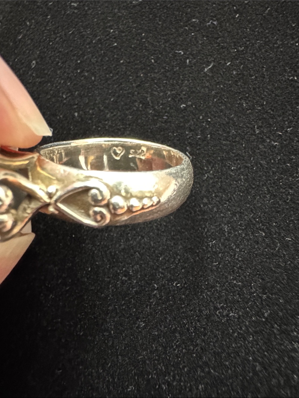 Brighton Silver Ring with Aquamarine toned Gemstone - Picture 2 of 5